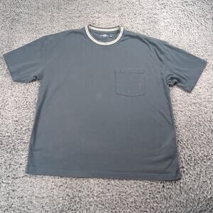 Abercrombie & Fitch Shirt Adult Large Blue Short Sleeve Pocket Preppy Chore Tee